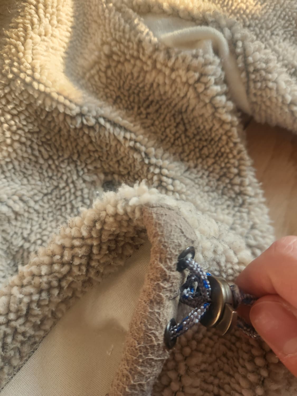 빈티지 자수 후리스 반집업 상품이미지5