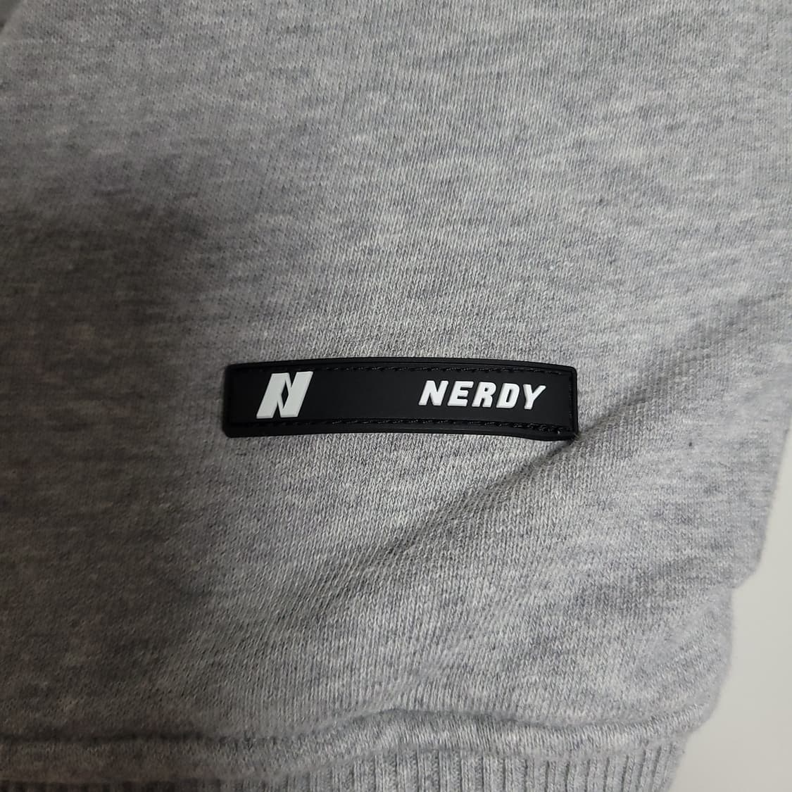 (M) NERDY 널디 회색 맨투맨 티셔츠 상품이미지6