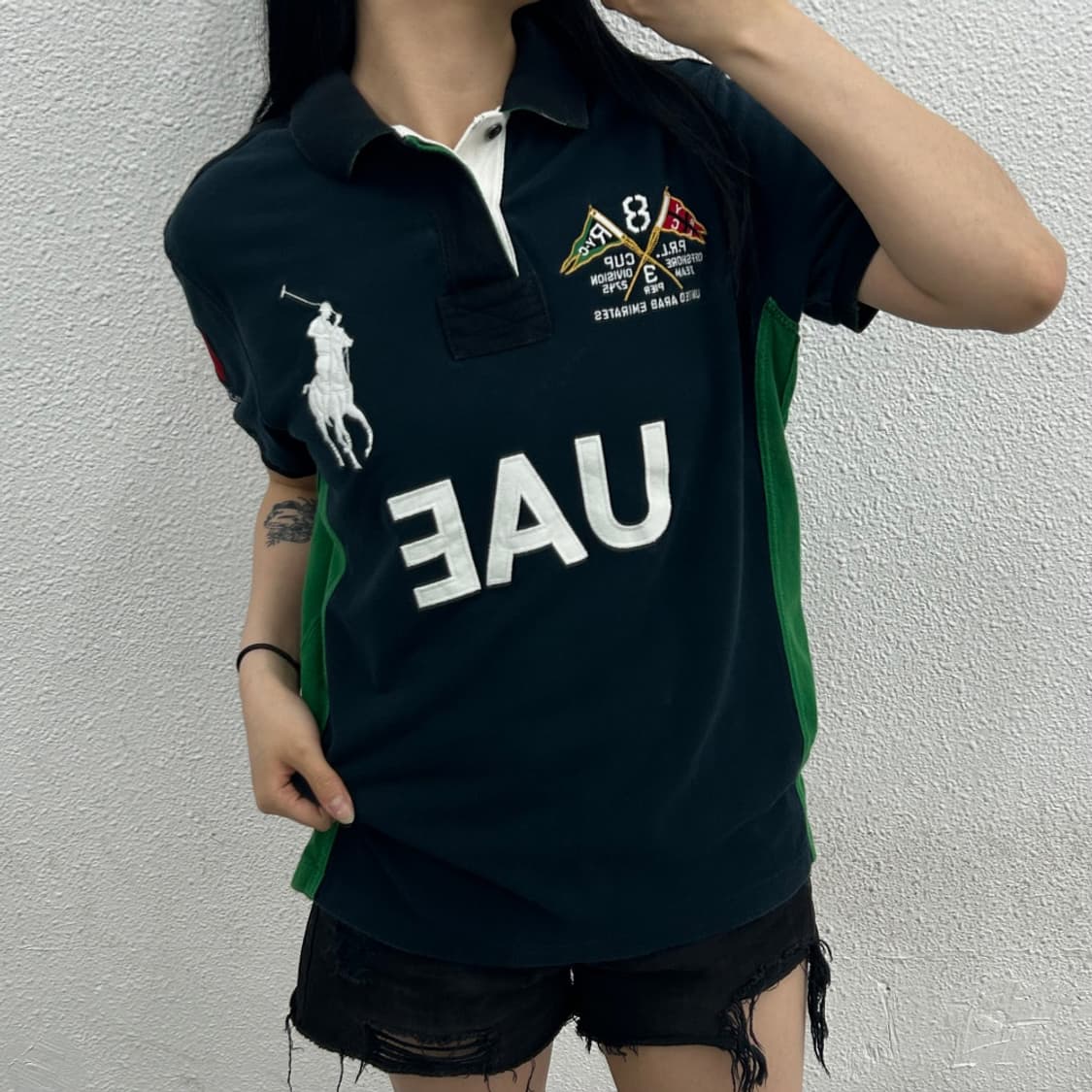 폴로 랄프로렌 빅포니 두바이 네이비 pk반팔 M 상품이미지1
