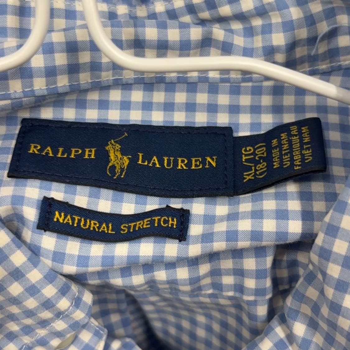 폴로 랄프로렌 내츄럴 스트레치 체크 셔츠 XL P00064 상품이미지3