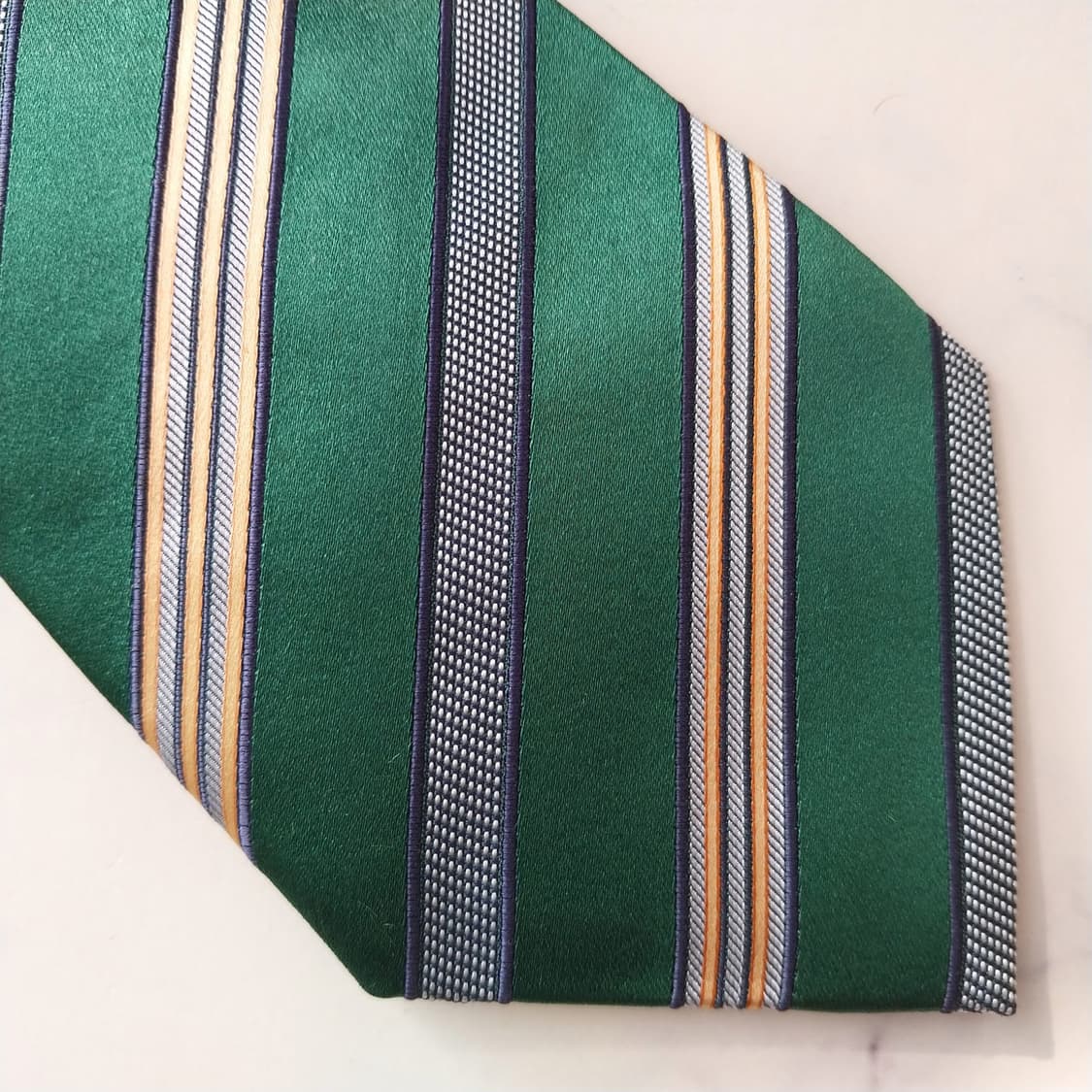 에르메네질도 제냐 스트라이프 넥타이 9.2cm A+~A등급 K2153 상품이미지6