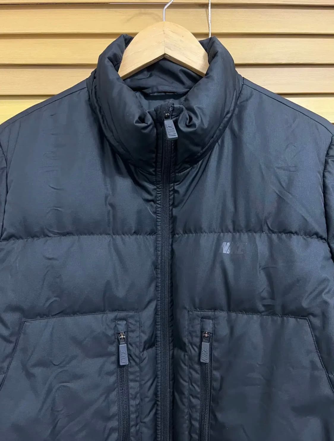 나이키 남성 블랙 덕다운패딩점퍼 상품이미지1