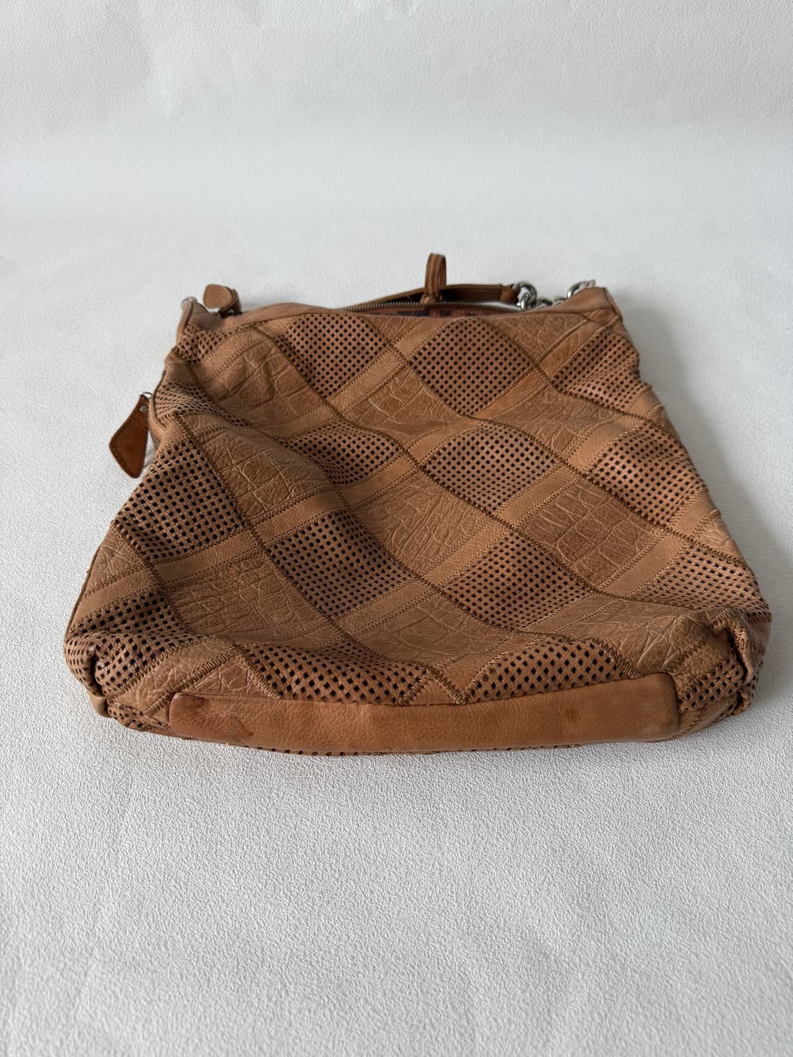 Pre owned 패치워크 레더 숄더백 상품이미지7