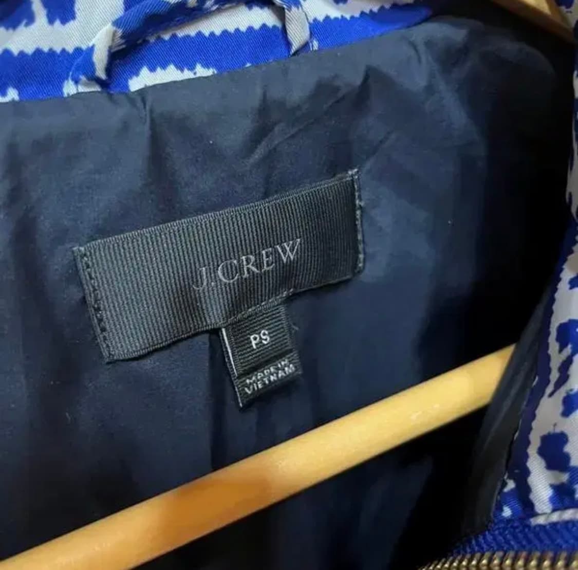 JCREW 제이크루 다운 패딩 베스트 집업 조끼 패턴 상품이미지3