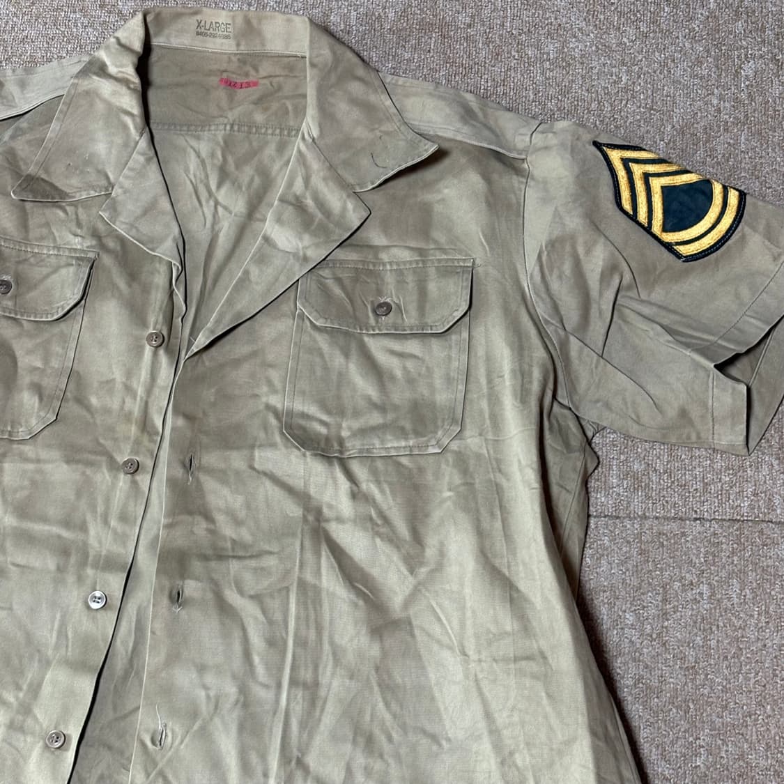 미육군 밀리터리 반팔셔츠 XL 상품이미지3