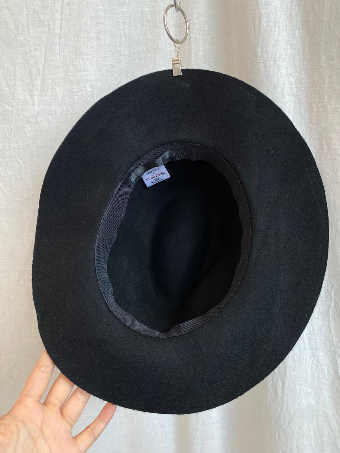 HEATHER 블랙 울100% 페도라(F) 상품이미지4