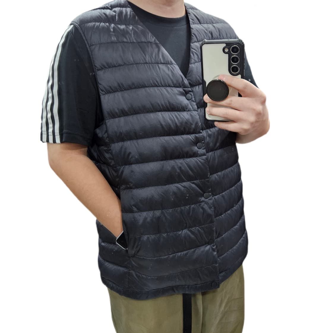 XL 105) 유니클로 오리털 경량 패딩조끼 상품이미지1