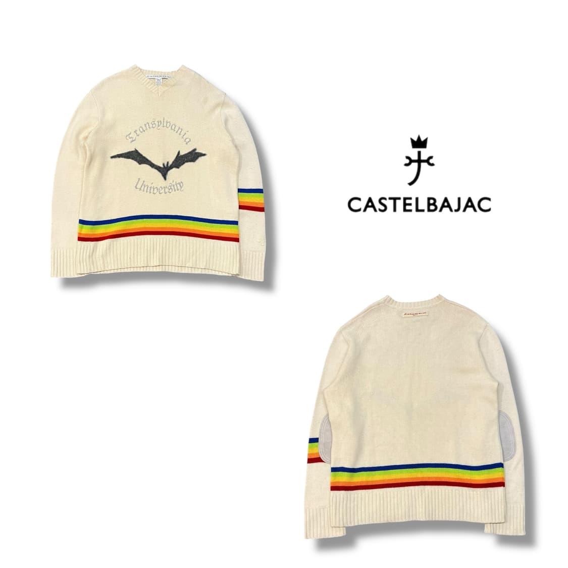  까스텔바쟉 브이넥 울 니트 y13900 상품이미지1