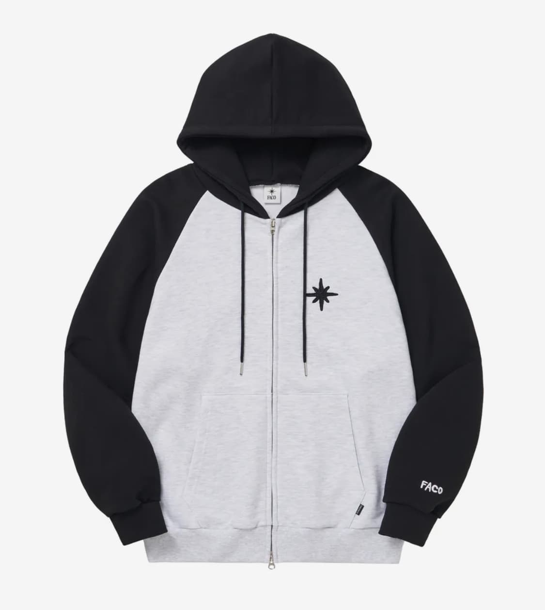 FAVICON LOGO HOOD ZIPUP 후드집업 화이트 상품이미지1