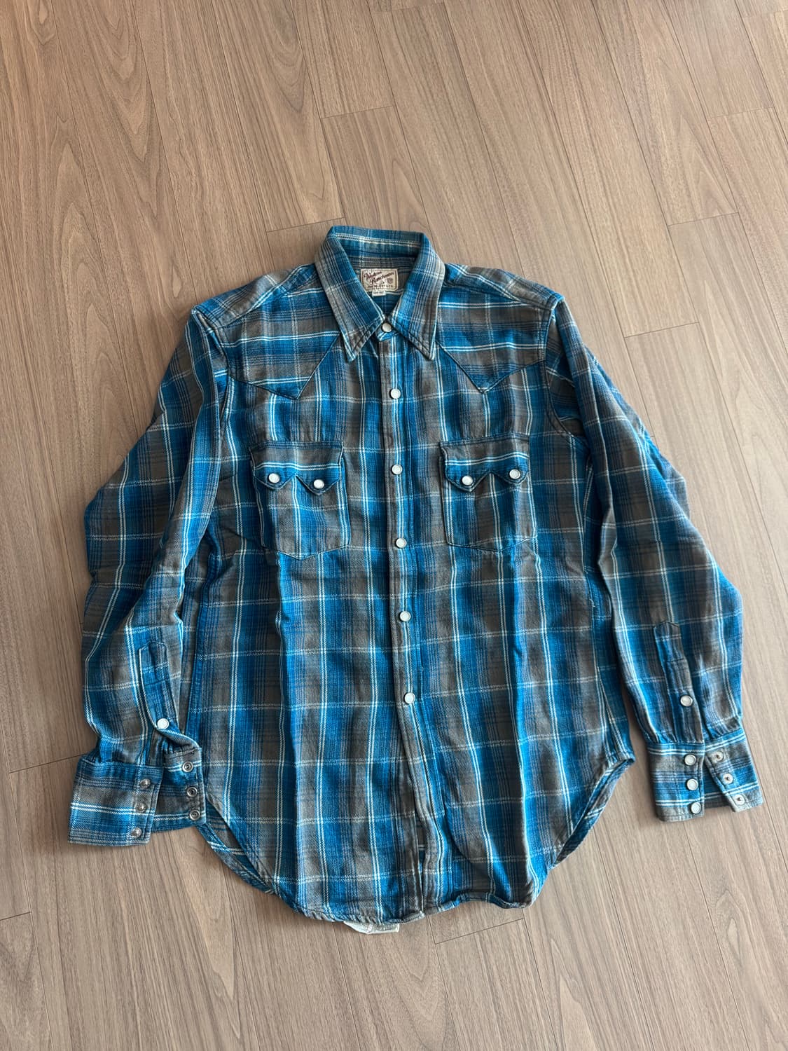 리얼맥코이 조맥코이 웨스턴체크 셔츠 15H 사이즈 상품이미지1