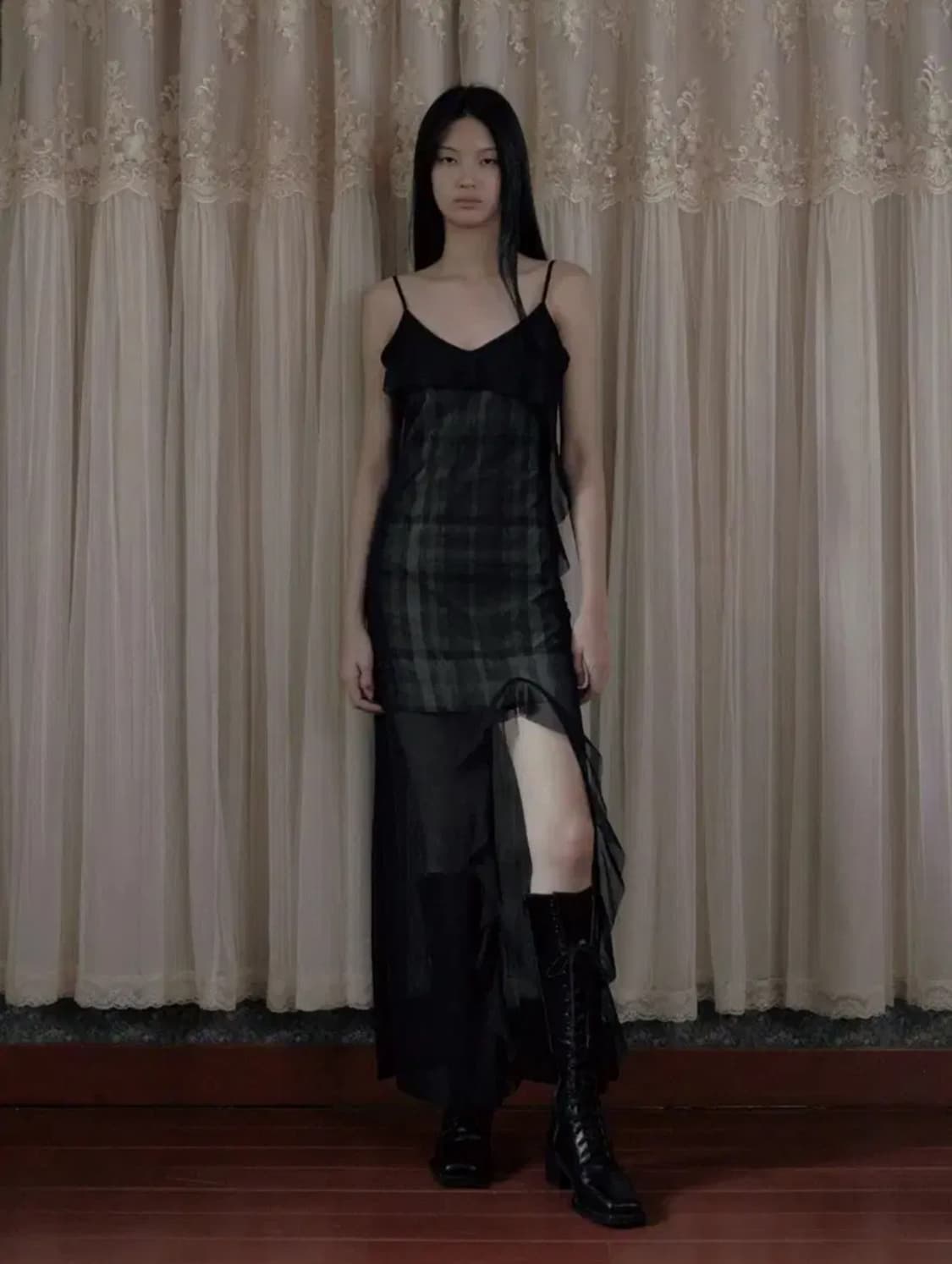 보헤미안서울 시스루 맥시 원피스 상품이미지1