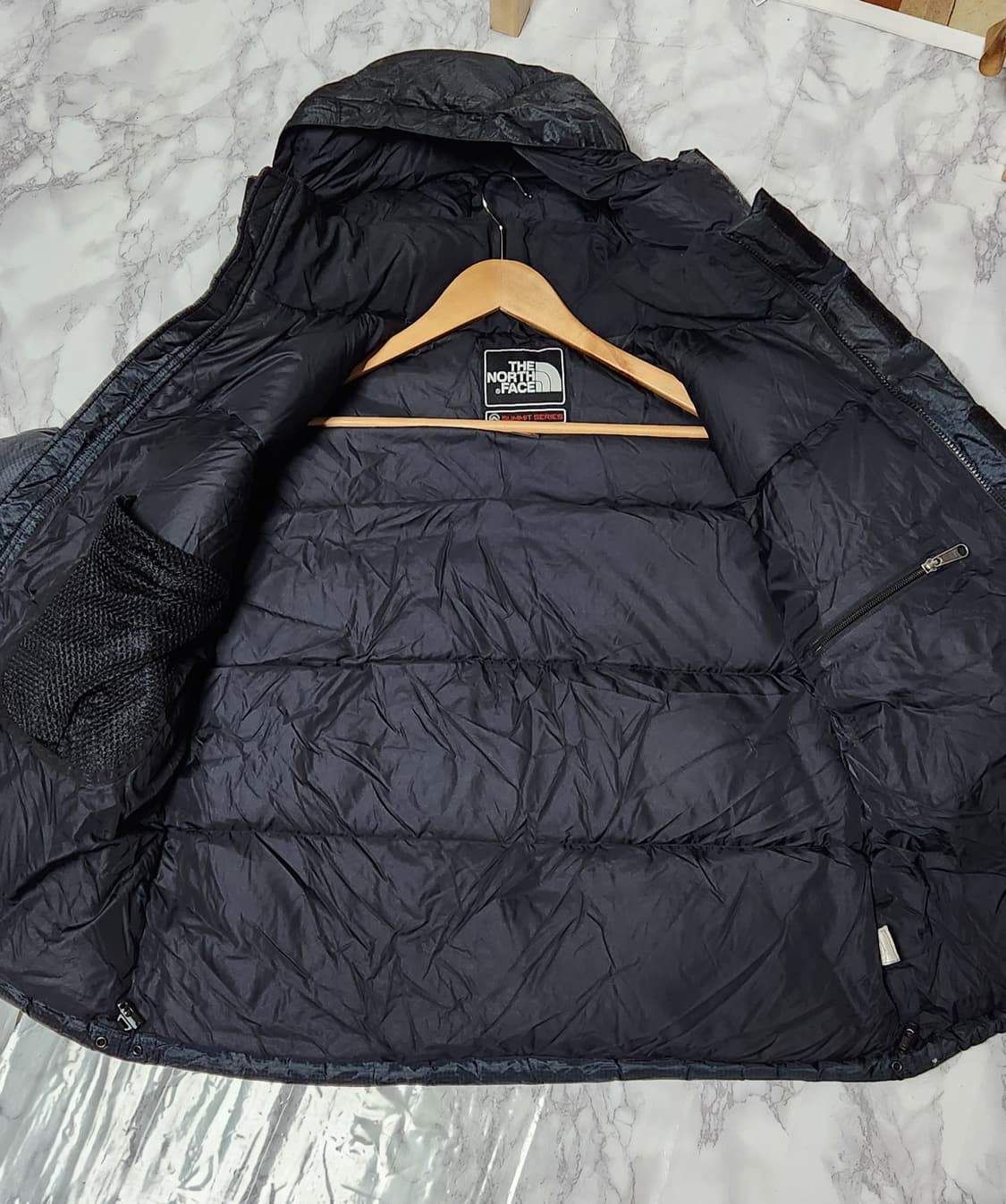 노스페이스 700 눕시 윈드스토퍼 패딩 블랙 자켓 상품이미지5
