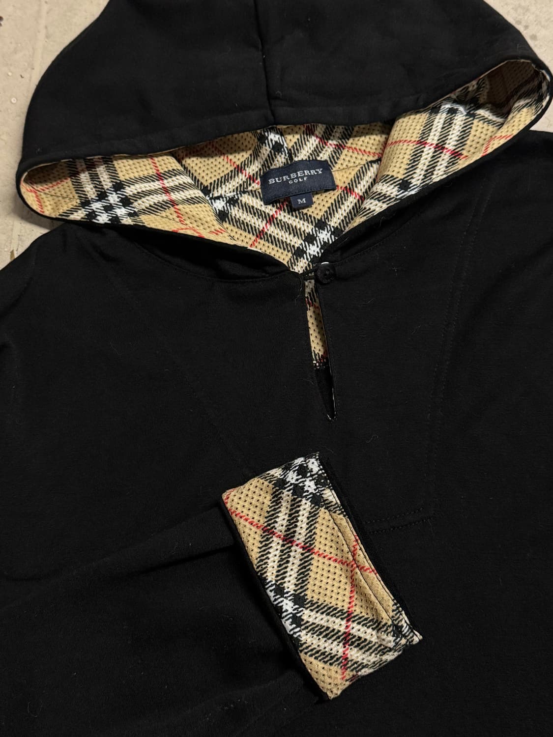Burberry 버버리 노바체크 블랙 후드티 상품이미지6