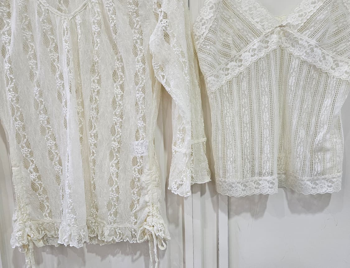 레이스 티+나시 세트 상품이미지3