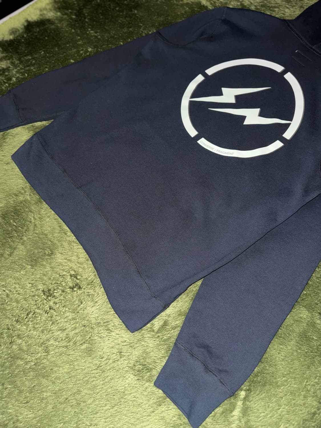 [XL] 컨버스 X 프라그먼트 디자인 콜라보 컷오프 후디 네이비 상품이미지8