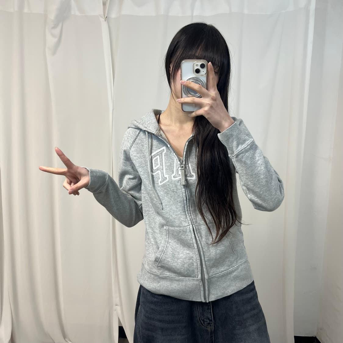 GAP Grey Hood Zip-up 상품이미지2