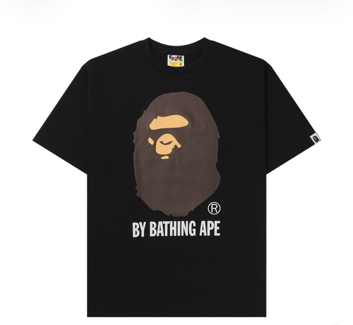 베이프 빅 헤드 반팔 티셔츠 블랙 상품이미지1