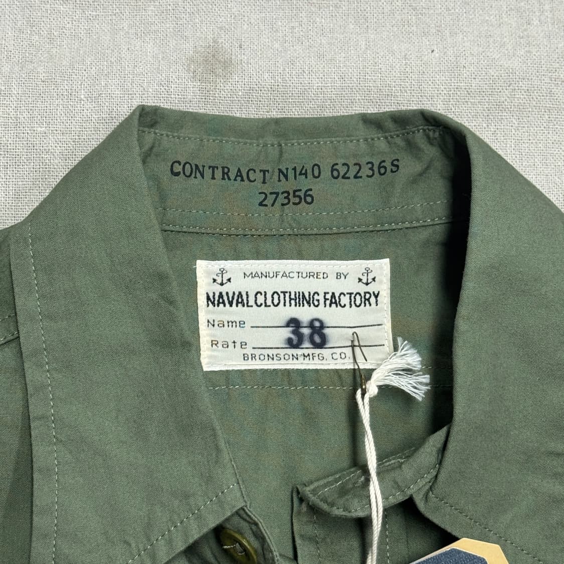 브론슨 USN 카키 밀리터리 셔츠 38(95) 상품이미지5