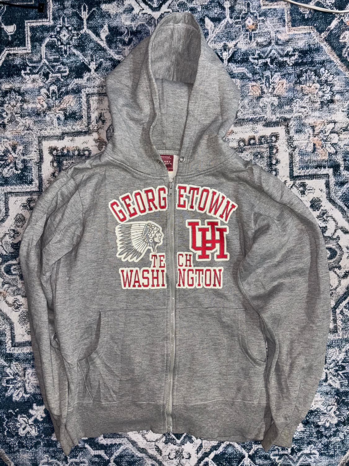 일본 빈티지 그래픽 그레이 후드집업 아베크롬비st 상품이미지1