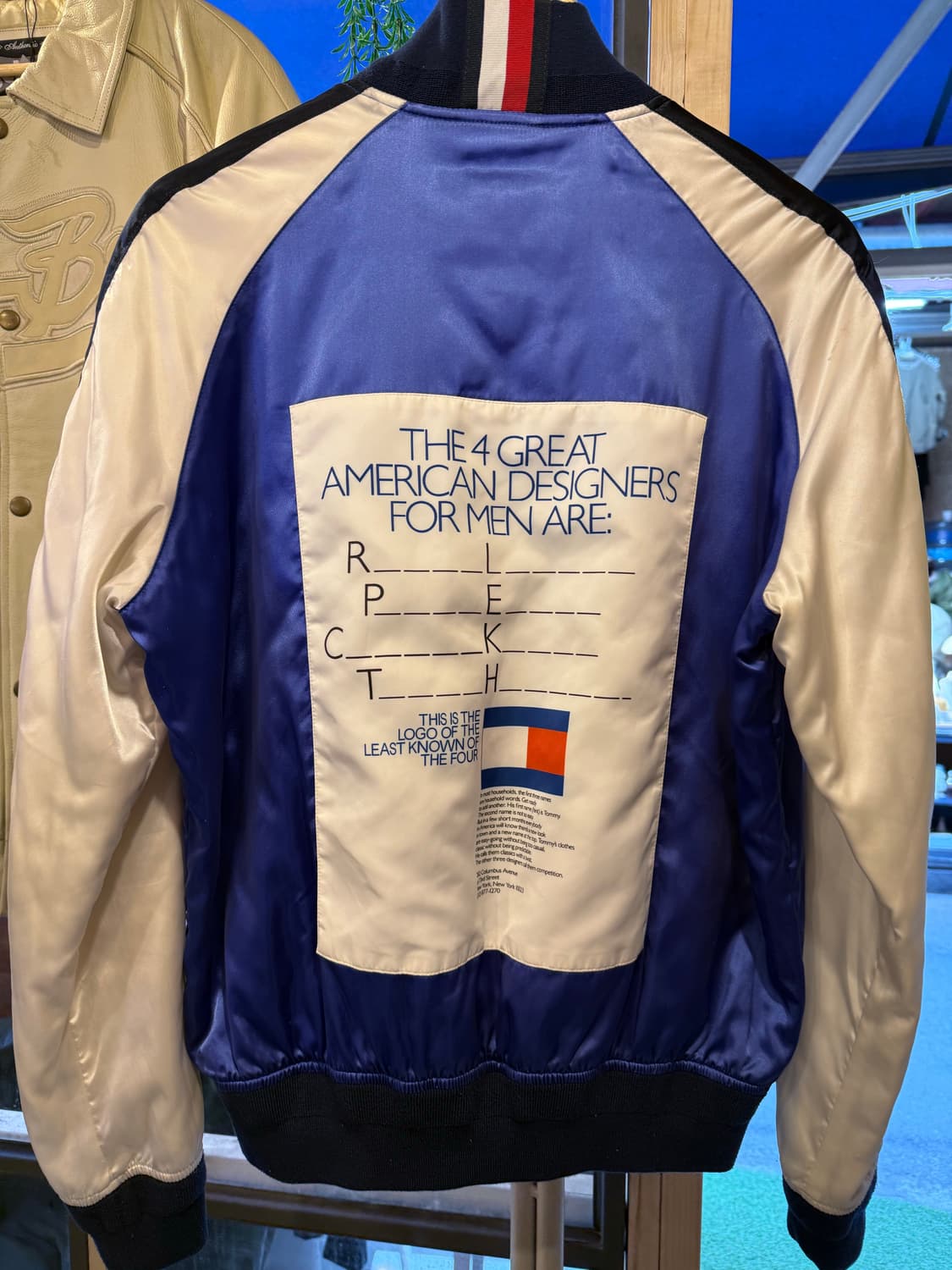 타미힐피거 블루 봄버 자켓 상품이미지4