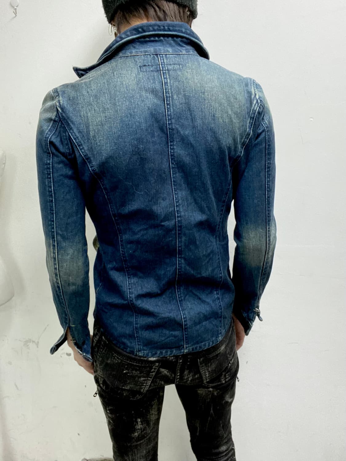 [Schlussel]Blue Washed Slim Fit Jacket 상품이미지2