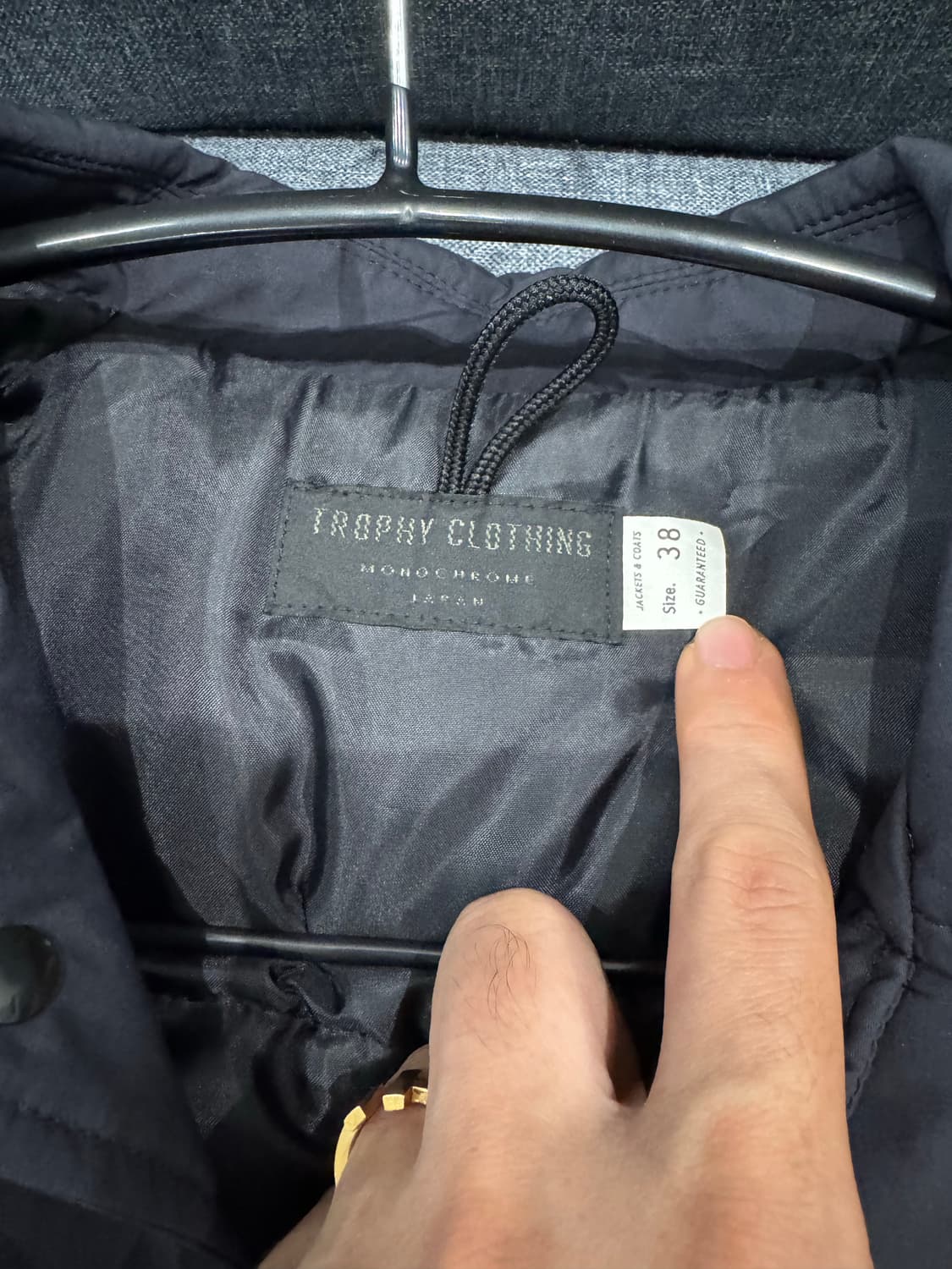 트로피클로딩 모노크롬 코치자켓 38사이즈 상품이미지4