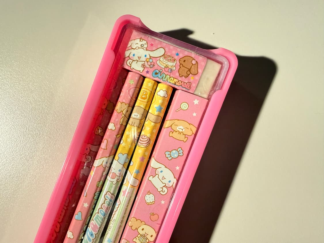 산리오 시나모롤 프렌즈 고전문구 필기구+케이스 상품이미지2