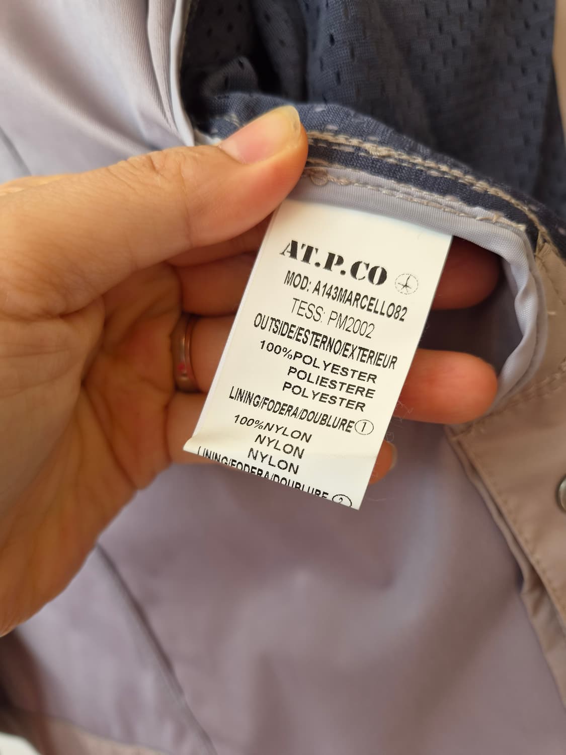 AT.P.CO 남성 간절기바람막이자켓 M사이즈 상품이미지9