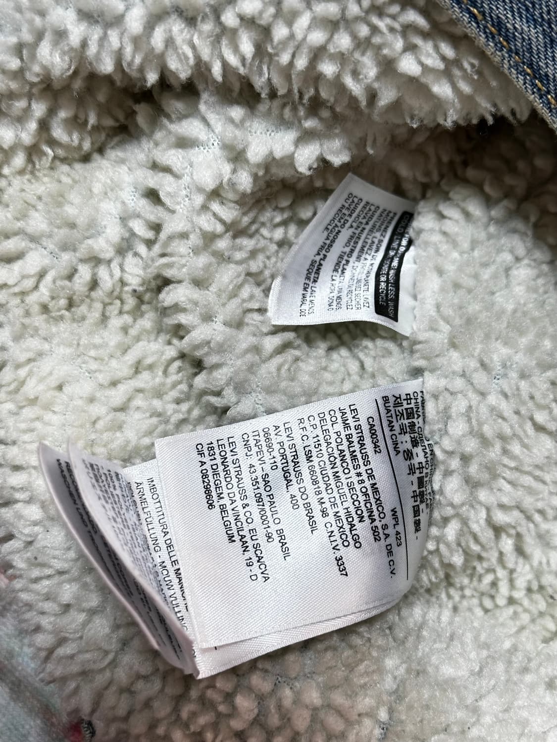 리바이스 데님 쉐르파 양털 자켓 M 상품이미지3