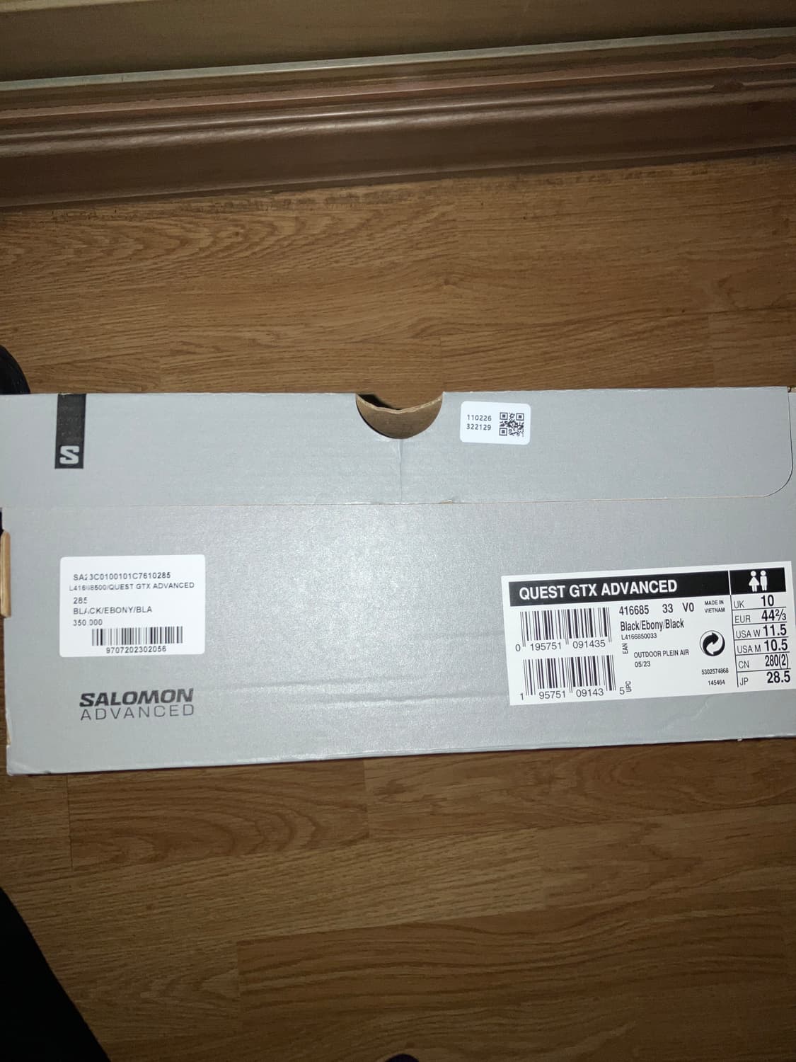 살로몬 퀘스트 3 4D 고어텍스 블랙 285 상품이미지9