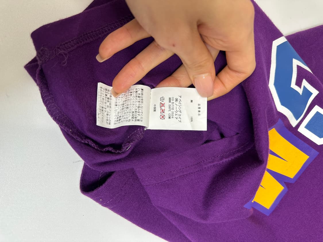 BAPE 베이프 샤크 카모 반팔 (퍼플L) 상품이미지6