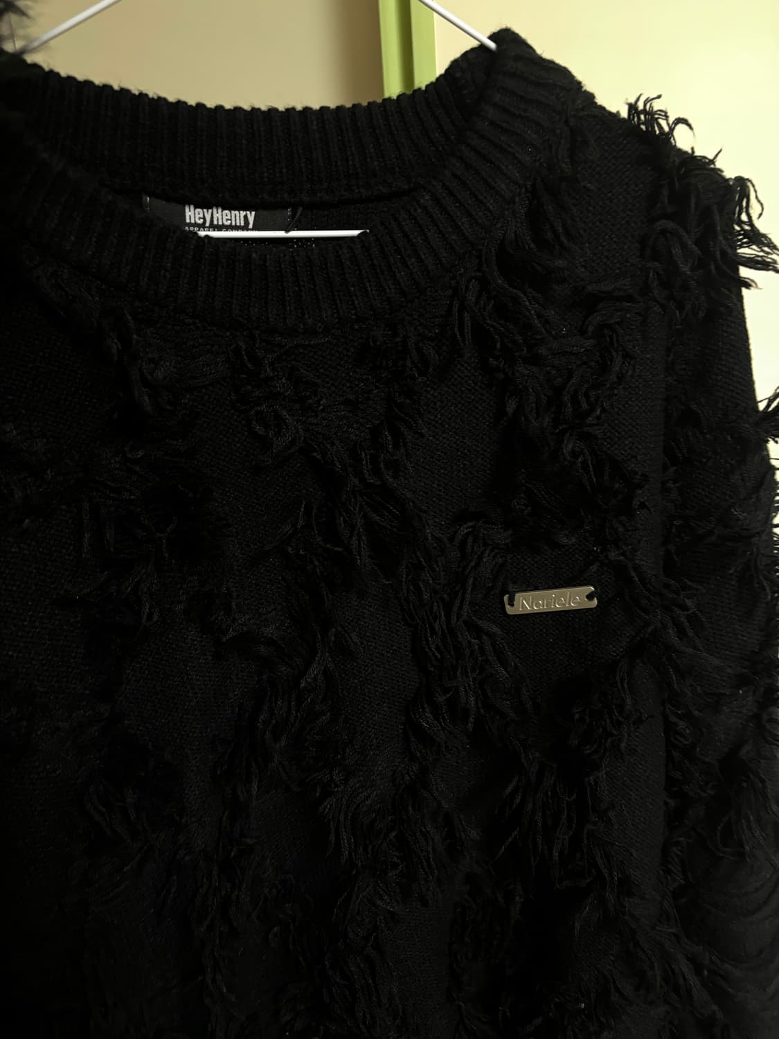 오버핏 블랙 니트 XL 상품이미지7