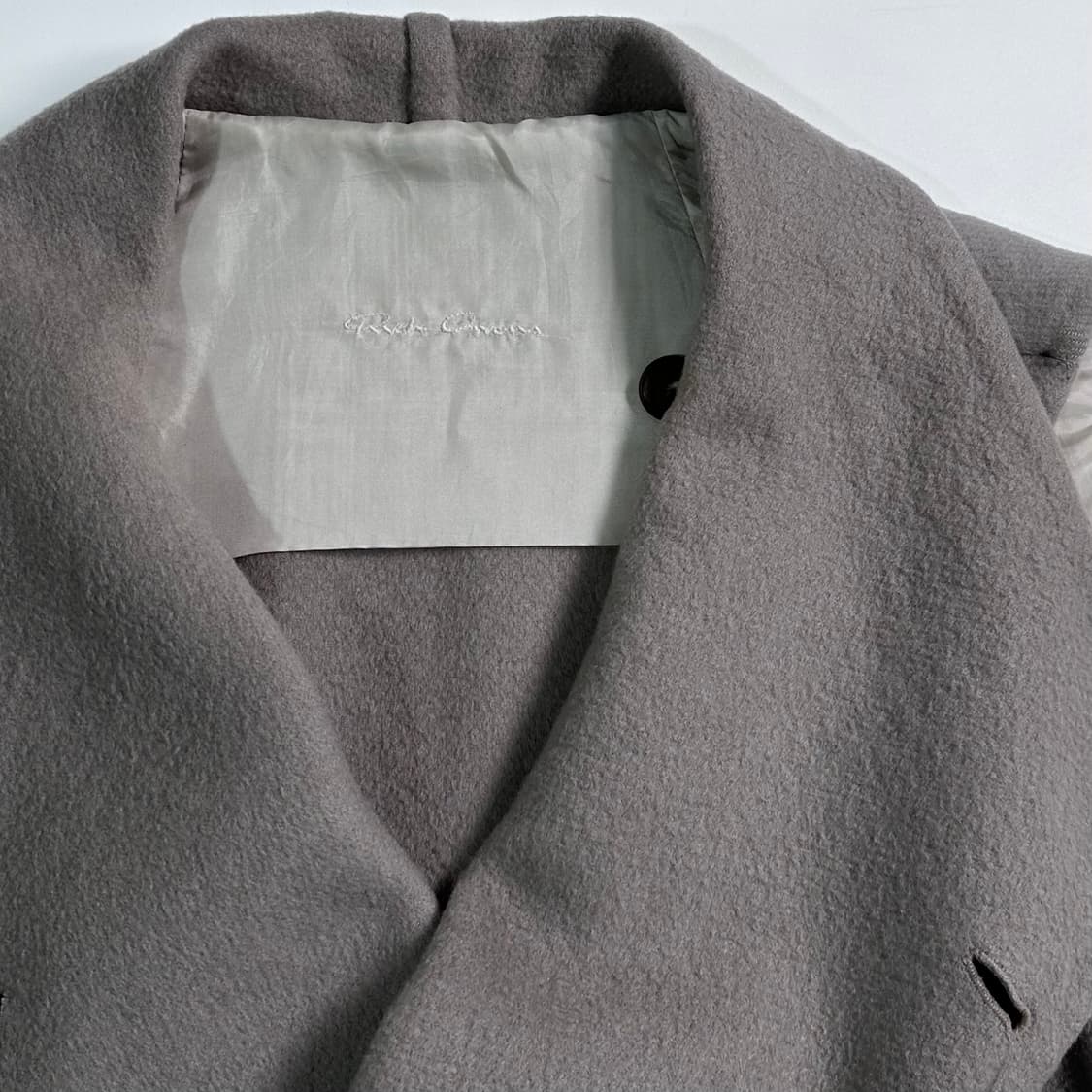  릭오웬스 캐시미어 슬리브리스 코트  상품이미지5