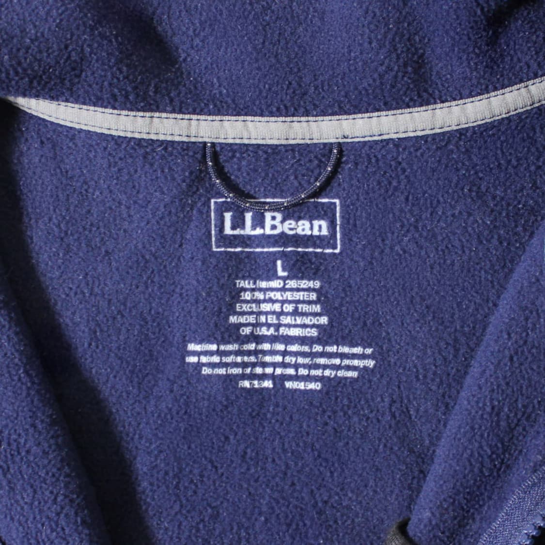 LL Bean 엘엘빈 네이비 플리스 집업 자켓  상품이미지3