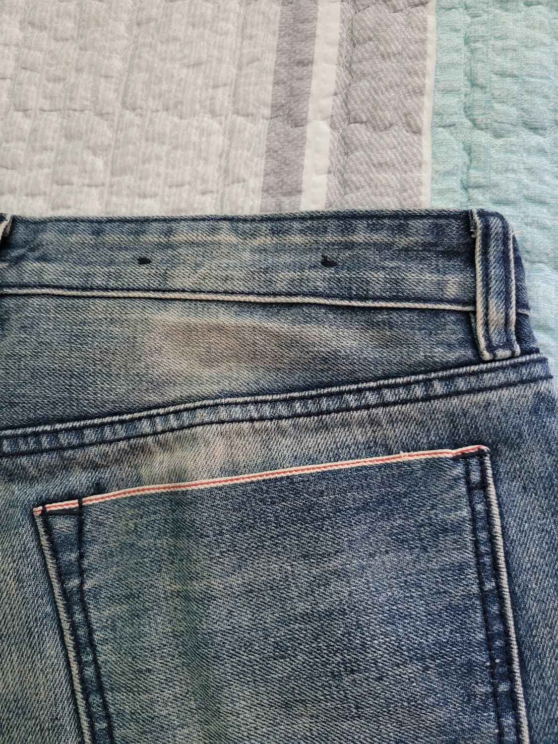 바나나리퍼블릭 Banana republic 슬림핏 연청 셀비지데님 30 상품이미지9