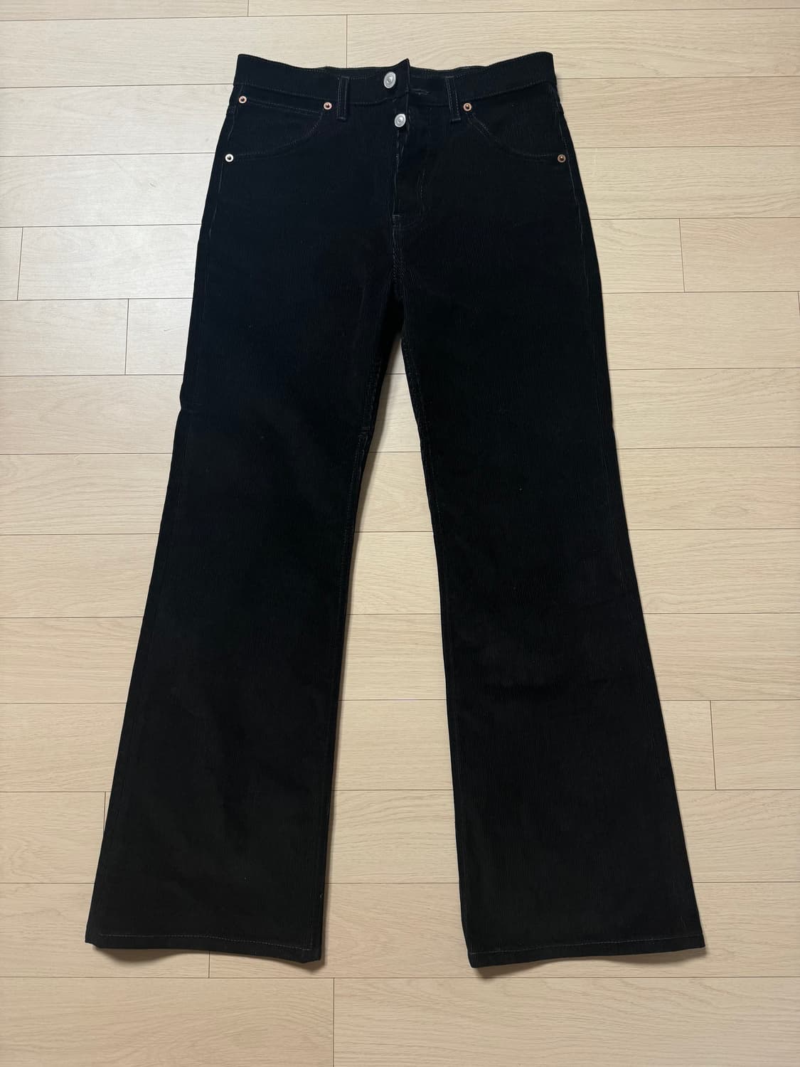 허즈밴드파리 코듀로이 블랙진 상품이미지1