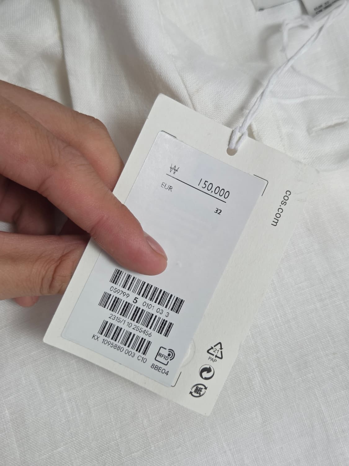 (새상품) [COS] 100% 린넨 반팔 셔츠 원피스 | S00032 상품이미지4