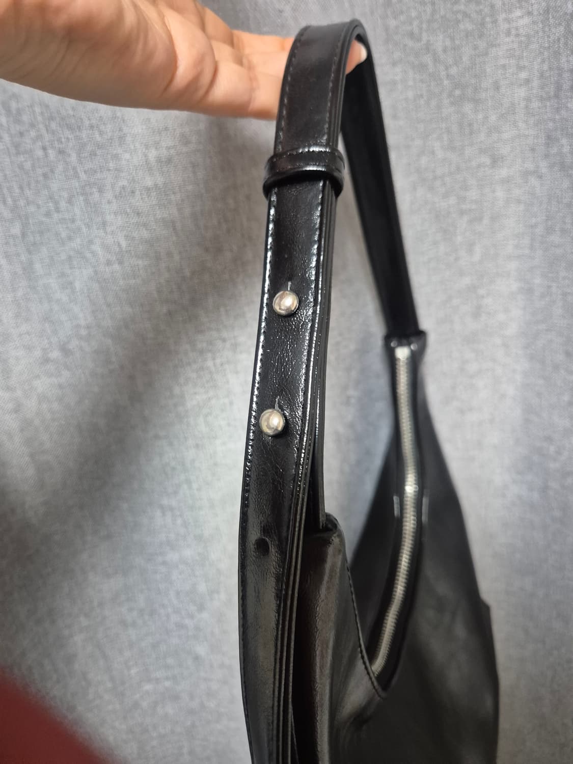 🖤ECRIT 유광 블랙 숄더백/크로스 투웨이백 상품이미지2