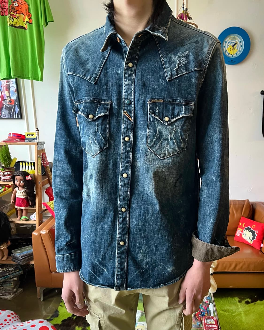 2000's Buckaroo Denim Western Shirt 상품이미지2