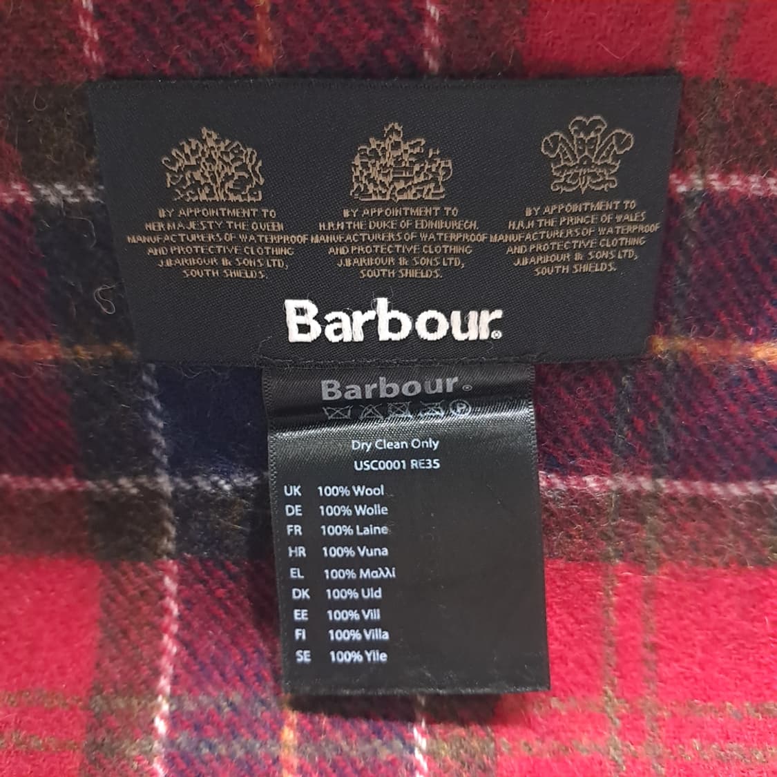 MX446 바버  크리스마스 타탄체크 머플러 목도리 상품이미지4