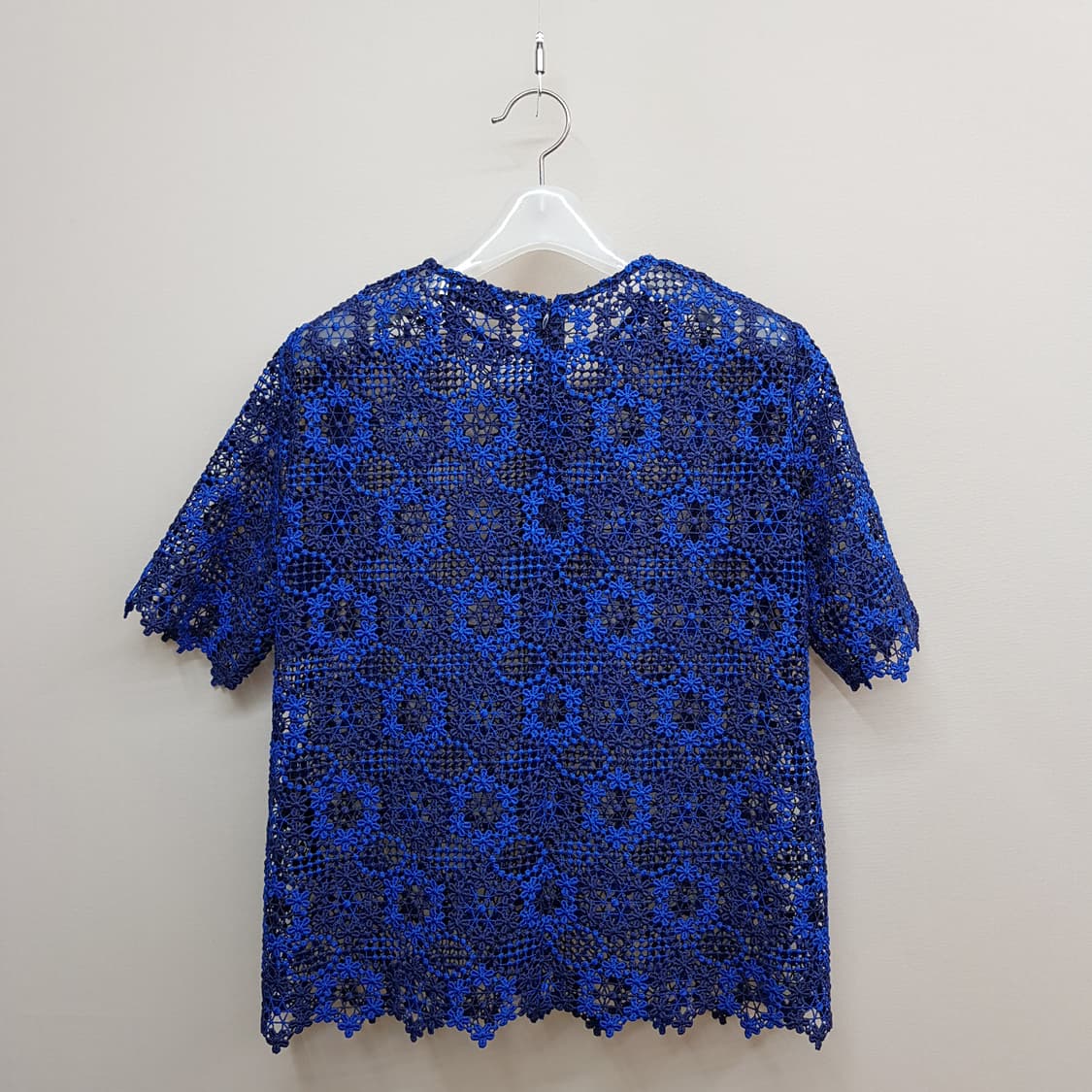 산드로 플로럴 레이스 반팔 블라우스 미디 스커트 셋업 1사이즈 상품이미지5