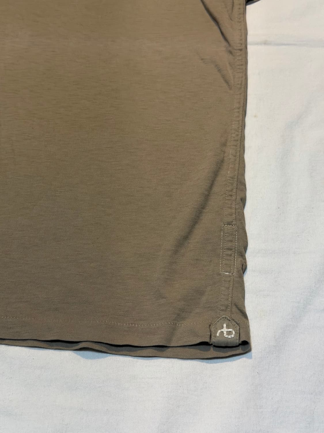 랙앤본 라운드넥 코튼 발팔 티셔츠 카키 상품이미지2