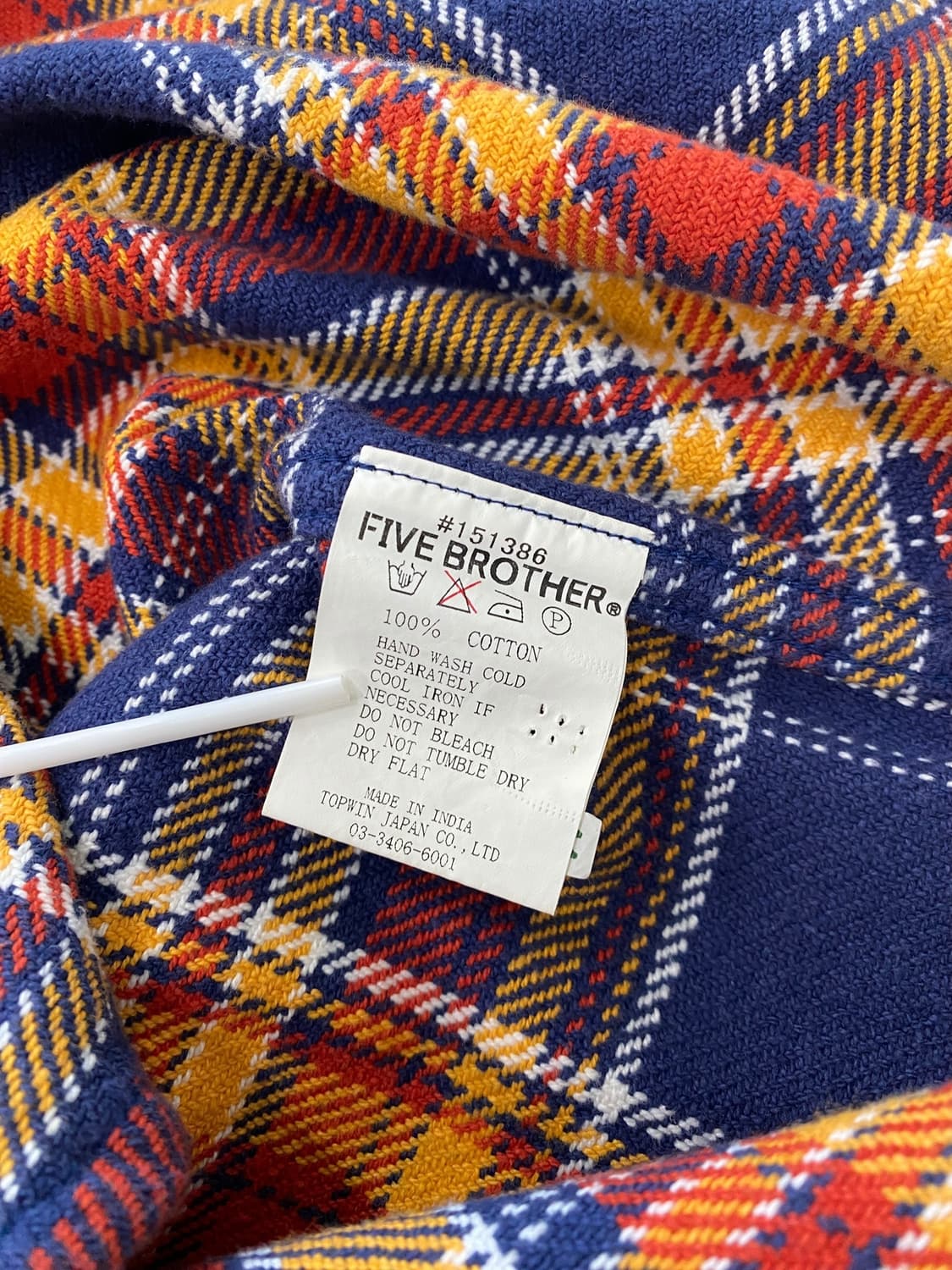 파이브 브라더스 헤비 플란넬 체크 셔츠 상품이미지7