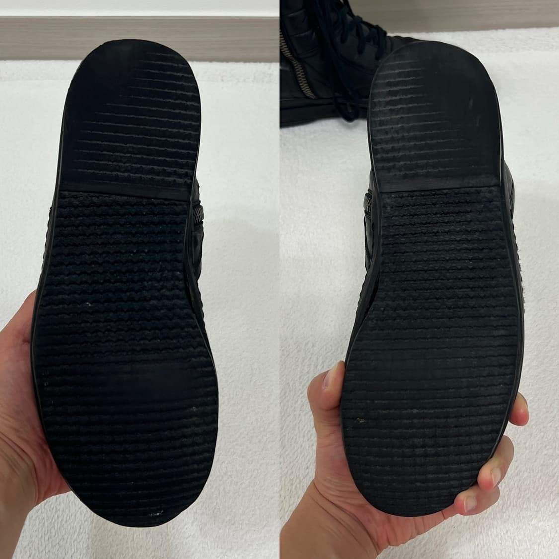 릭오웬스 10AW 혀짧 지오바스켓 모노크롬 올검 LBO 상품이미지5