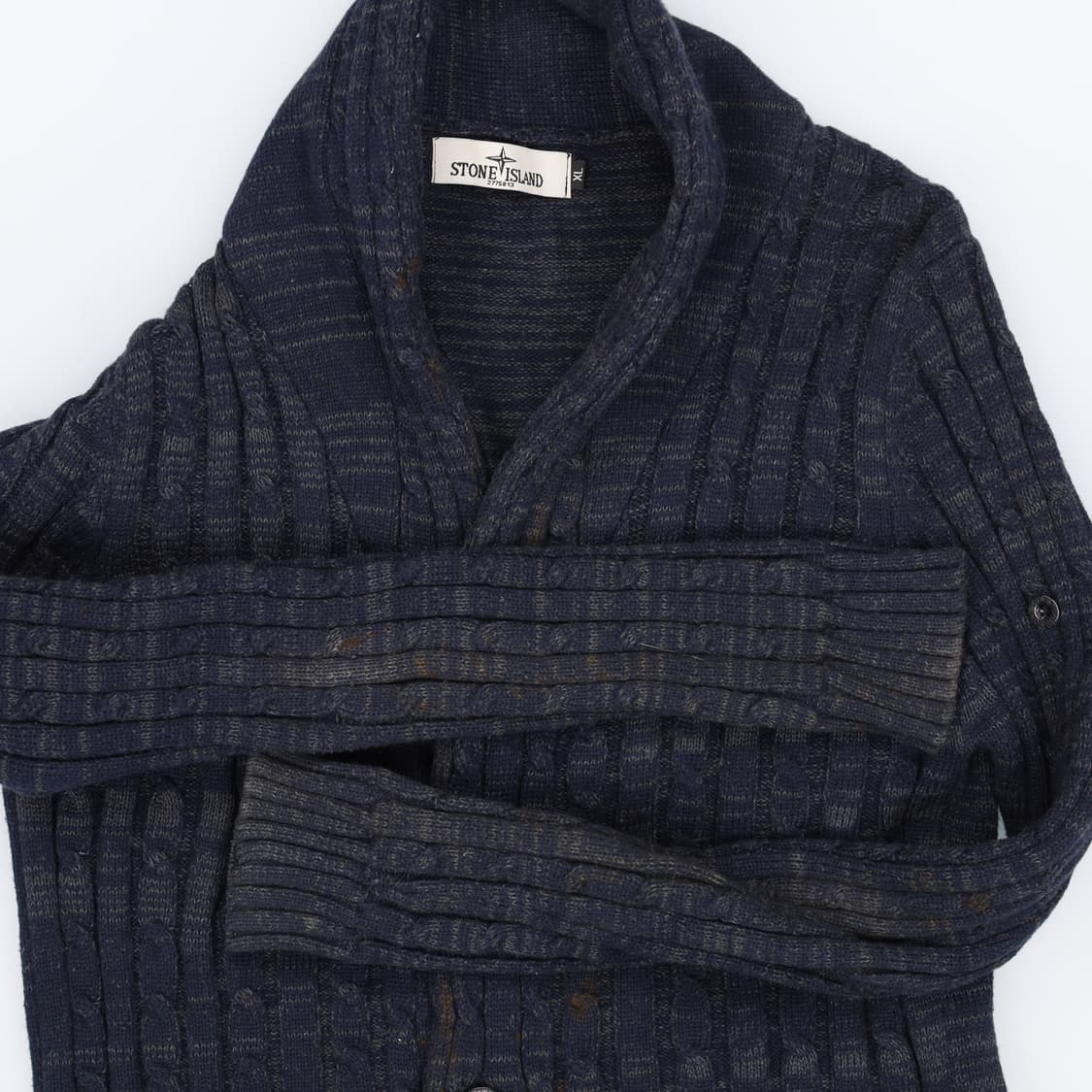 [XL] 고급 골지 니트 숄 카라 가디건 0106J 상품이미지6