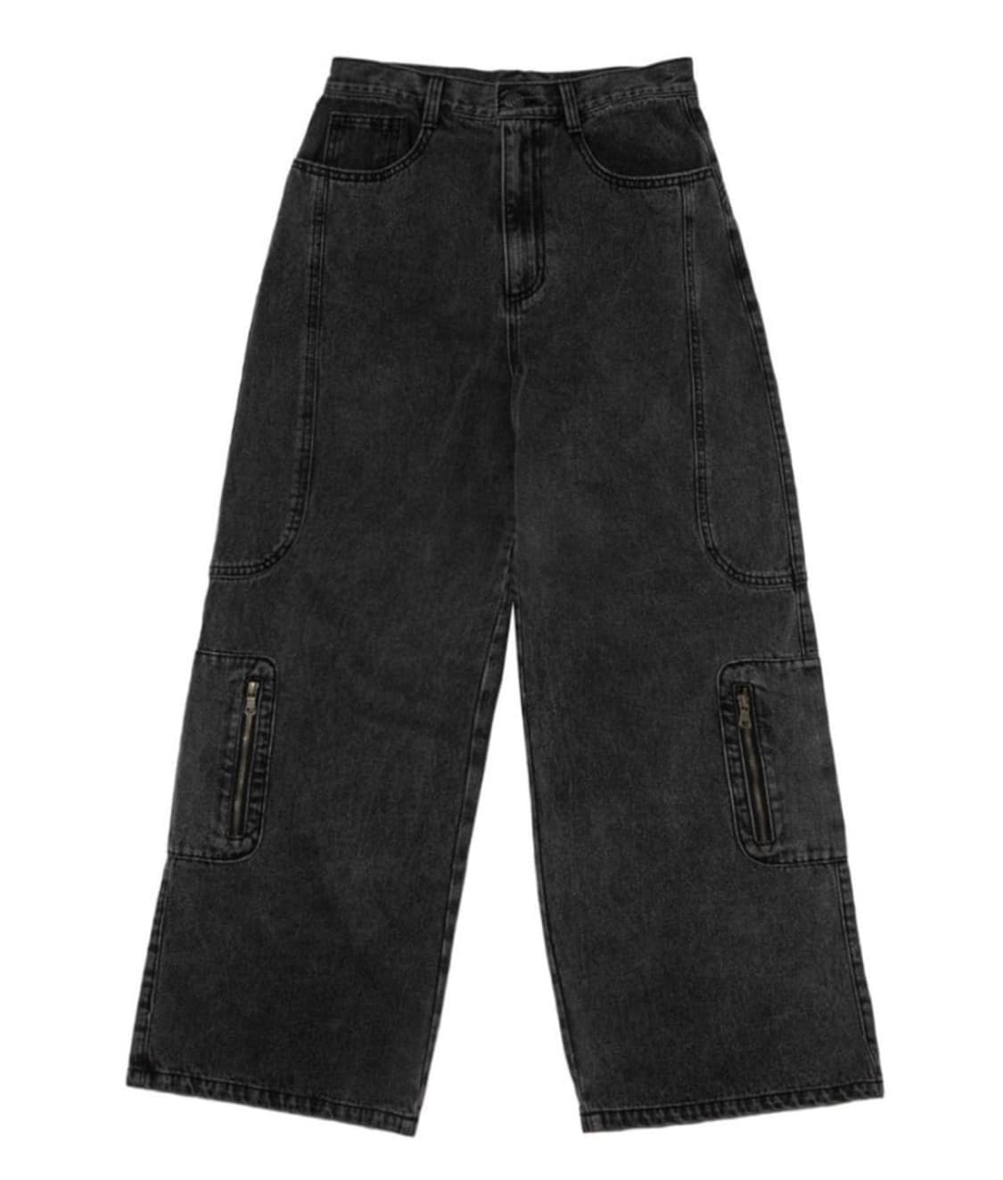 스마트어반유즈풀 로고 블랙진 1사이즈 상품이미지1