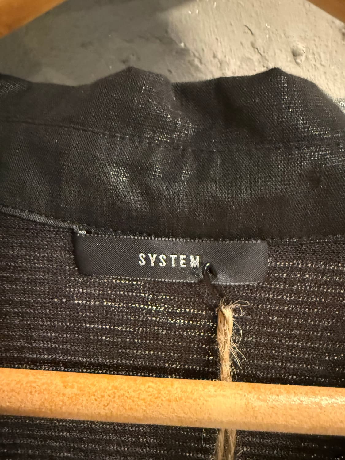 F 시스템SYSTEM 린넨배색 투포켓 셔츠자켓 차콜 상품이미지6