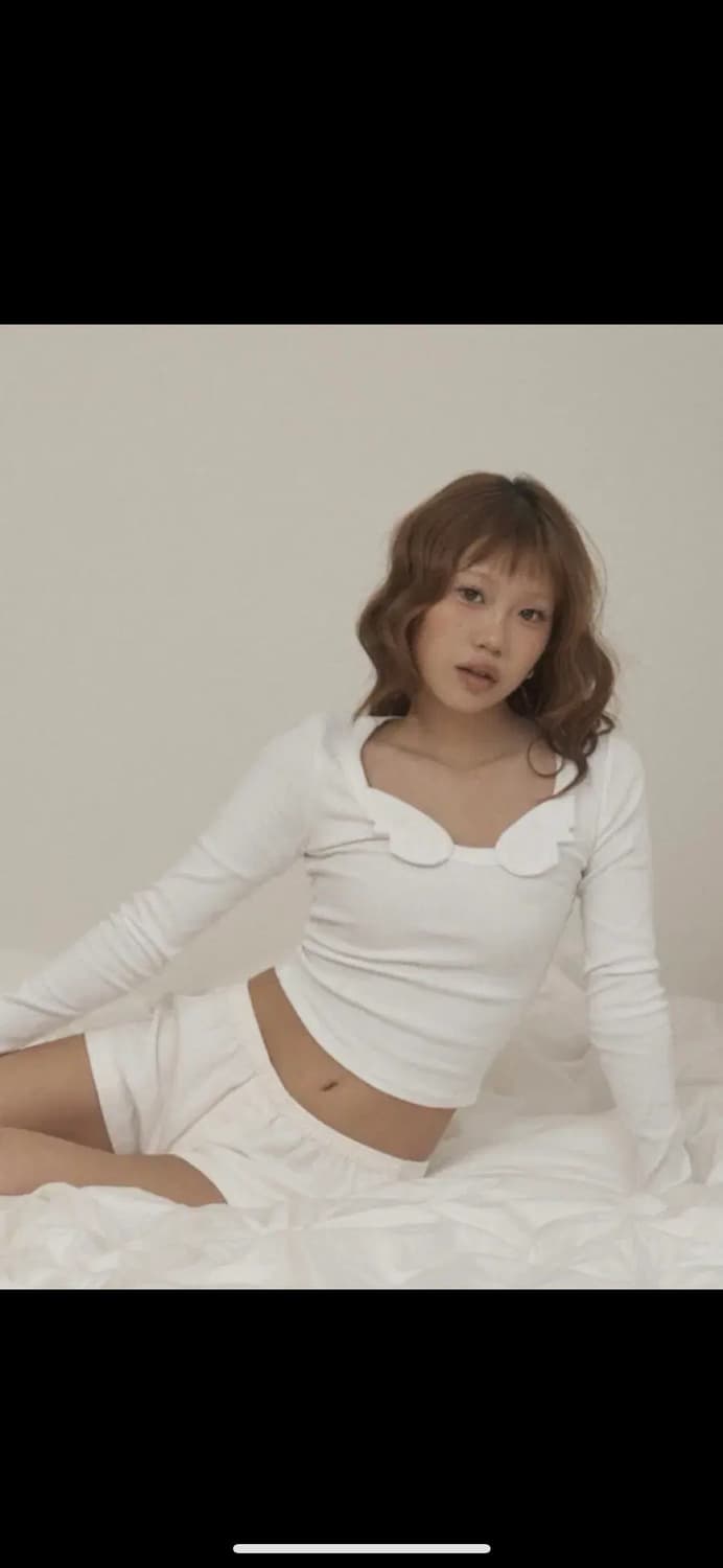 티오에이치 toh 비하트 롱 슬리브 화이트 상품이미지1