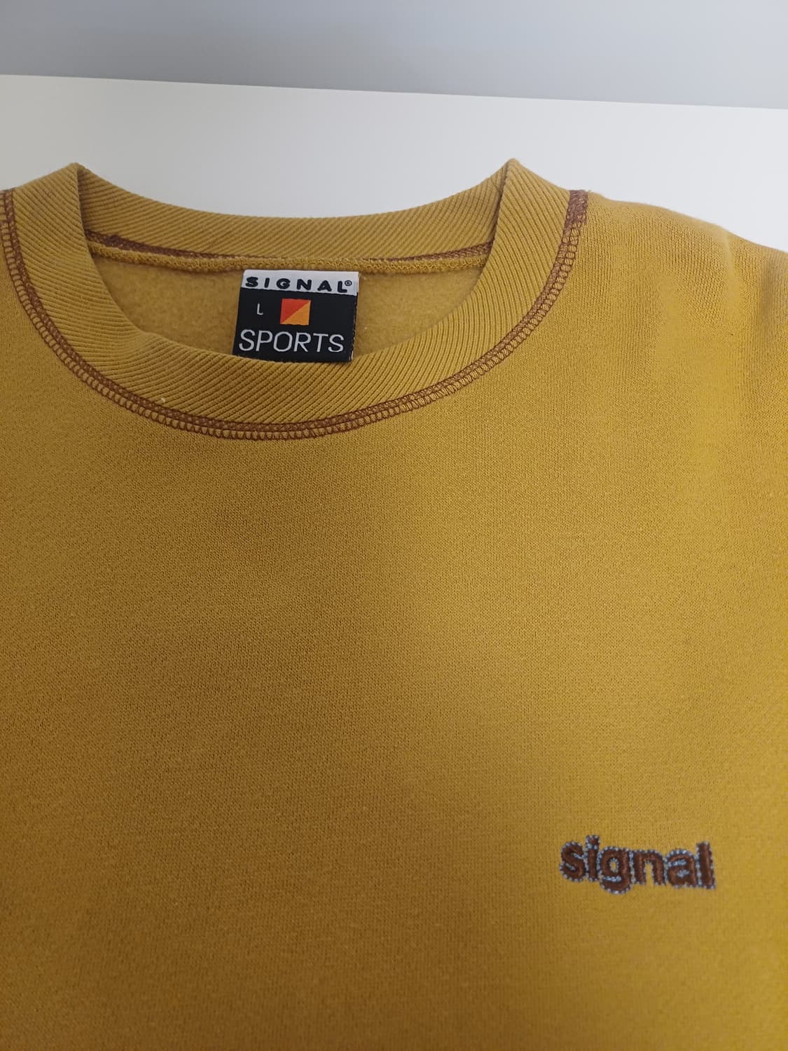 [L]SIGNALSPORTS 시그널스포츠 스티치로고 기모맨투맨 / 일본판 상품이미지4