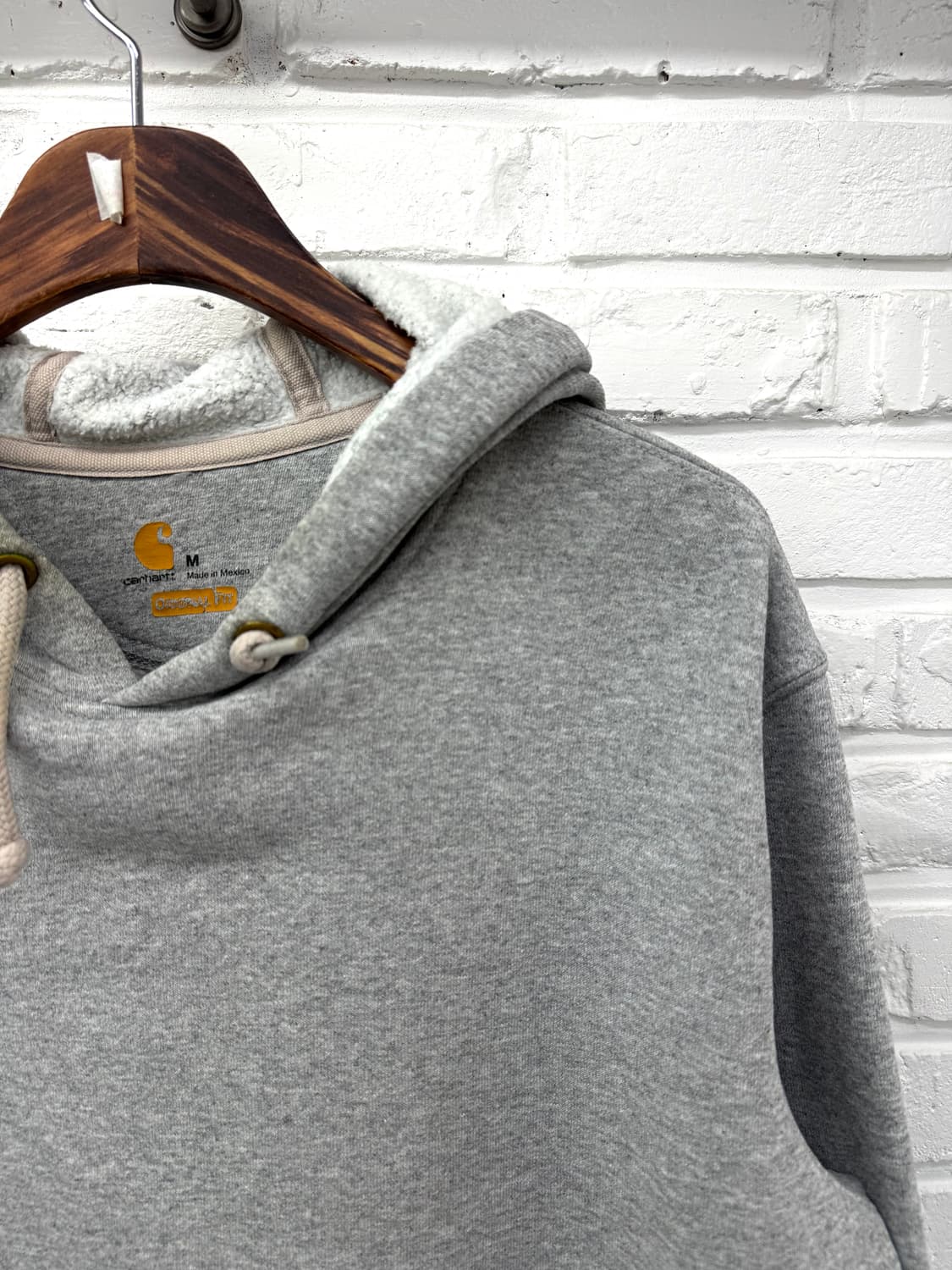 칼하트 그레이 오리지널핏 후드티 상품이미지4